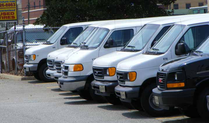 Hampton Roads Transit vans